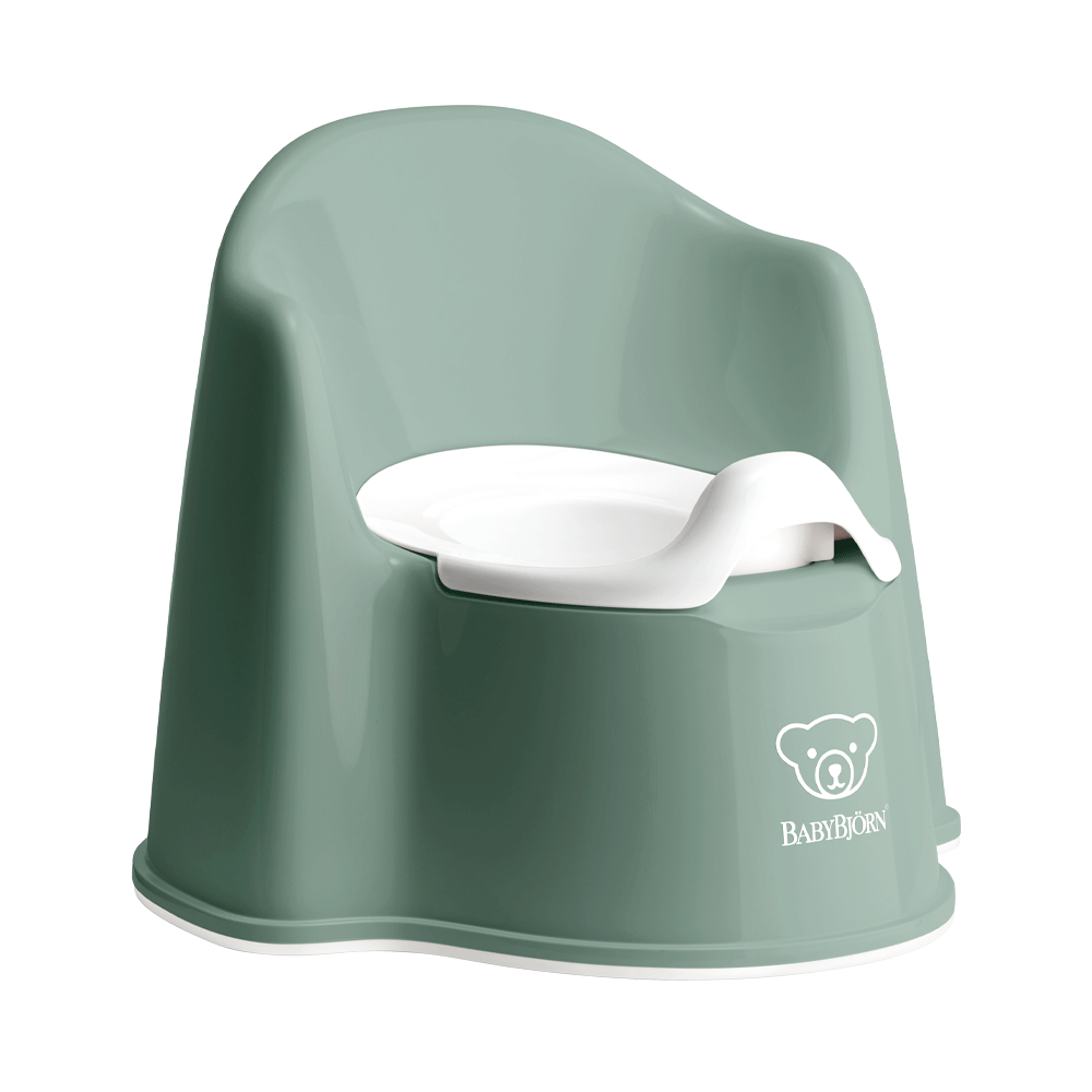 Potty chair in Deep green and white - BabyBjörn