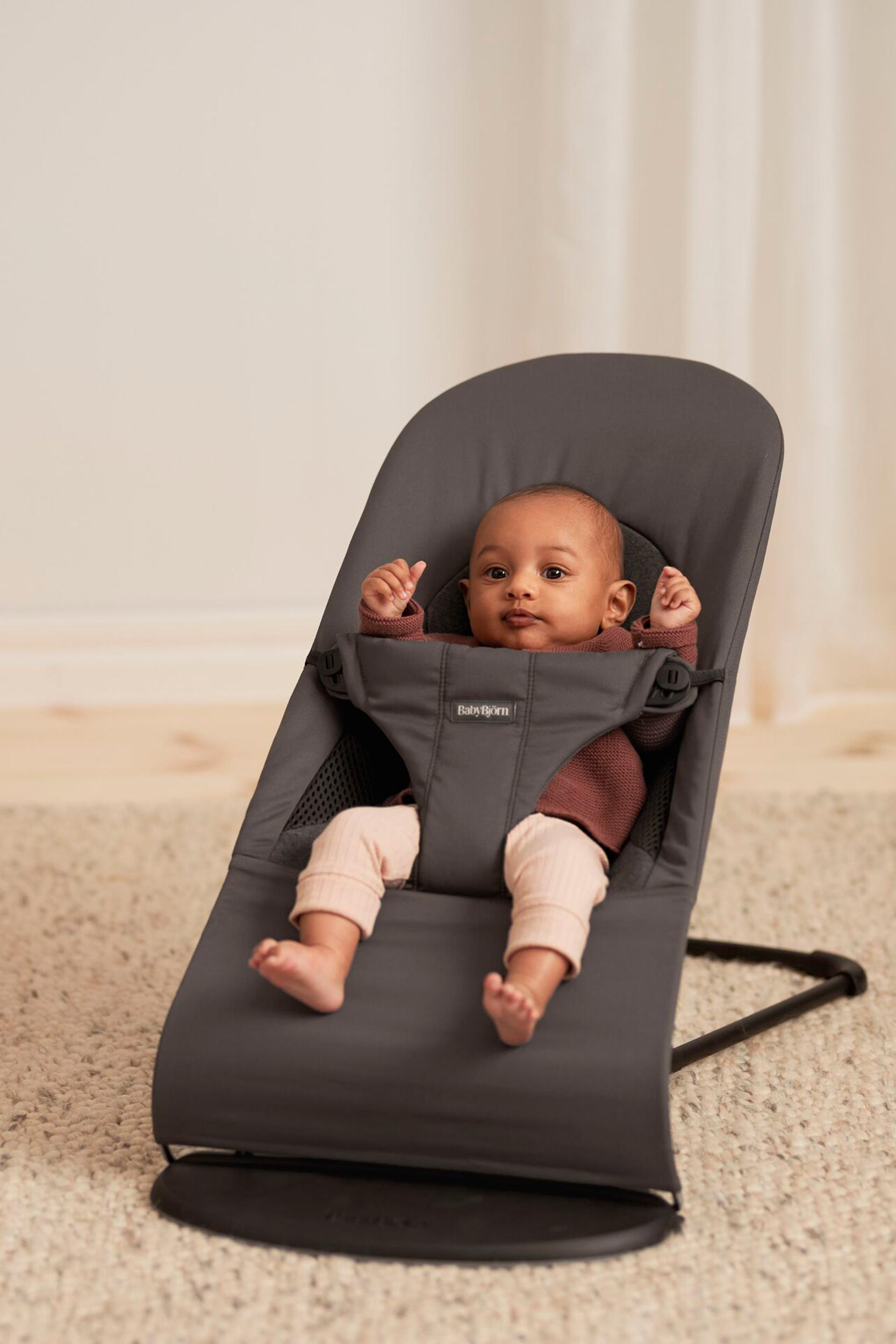 Hamaca Balance Soft, Tejido/Jersey, Tri-Fabric, Gris oscuro - BabyBjörn - BabyBjörn